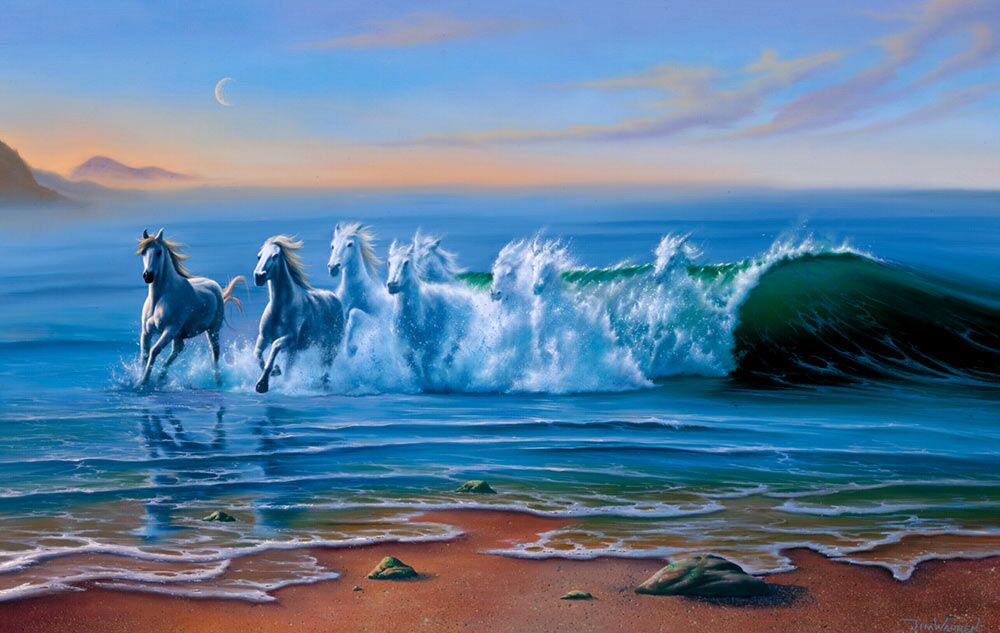 Wild Waters - Original Painting by Jim Warren